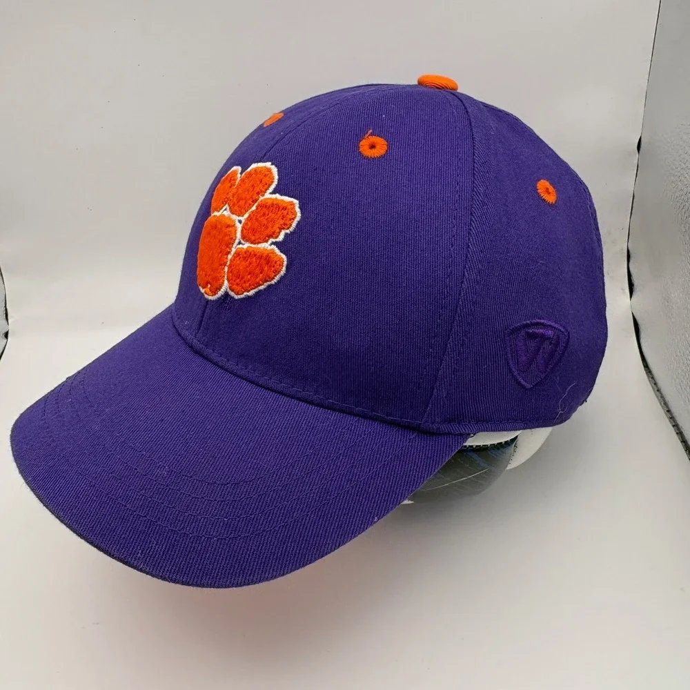 Top of the World Clemson Tigers Paw Logo Youth‎ One Fit Baseball Cap Purple